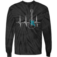 Heartbeat Guitarist Guitar Great Gift Tie-Dye Long Sleeve Shirt