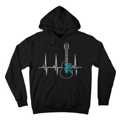 Heartbeat Guitarist Guitar Great Gift Tall Hoodie