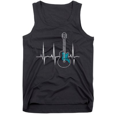 Heartbeat Guitarist Guitar Great Gift Tank Top