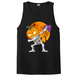 Halloween Gamer Gaming Dabbing Skeleton Gift PosiCharge Competitor Tank