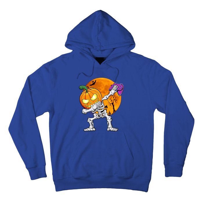 Halloween Gamer Gaming Dabbing Skeleton Gift Hoodie