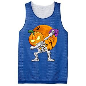 Halloween Gamer Gaming Dabbing Skeleton Gift Mesh Reversible Basketball Jersey Tank