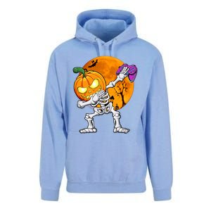 Halloween Gamer Gaming Dabbing Skeleton Gift Unisex Surf Hoodie