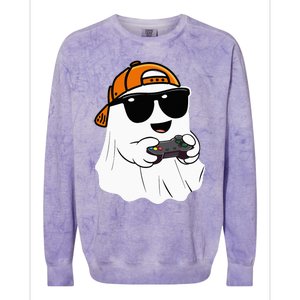 Halloween Ghost Gamer Scary Costume Gaming Colorblast Crewneck Sweatshirt