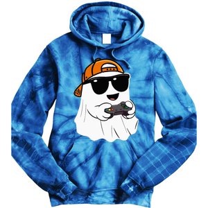 Halloween Ghost Gamer Scary Costume Gaming Tie Dye Hoodie