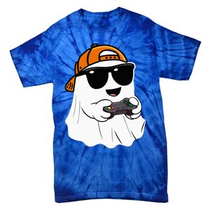 Halloween Ghost Gamer Scary Costume Gaming Tie-Dye T-Shirt