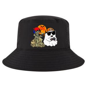 Halloween Ghost Gaming Scary Skeleton Gamer Cool Comfort Performance Bucket Hat