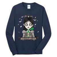 Halloween Gothic Grunge Alt Emo Girl Black Is My Happy Color Tall Long Sleeve T-Shirt