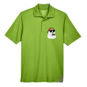 Halloween Ghost Gamer Scary Costume Gaming Gift Men's Origin Performance Pique Polo