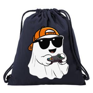 Halloween Ghost Gamer Scary Costume Gaming Gift Drawstring Bag