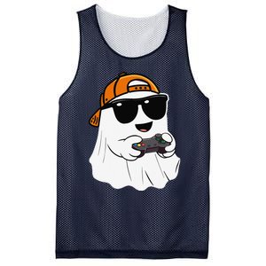 Halloween Ghost Gamer Scary Costume Gaming Gift Mesh Reversible Basketball Jersey Tank