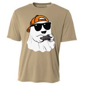 Halloween Ghost Gamer Scary Costume Gaming Gift Cooling Performance Crew T-Shirt