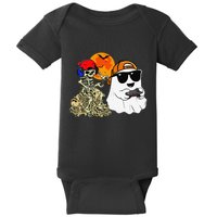 Halloween Ghost Gaming Scary Skeleton Gamer Gift Baby Bodysuit