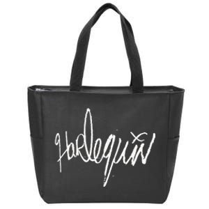 Harlequin Gag Gaga Graphic Joke Zip Tote Bag