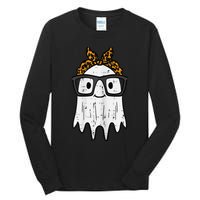 Halloween Ghost Glasses Cute Costume Girl Kid Toddler Wo Tall Long Sleeve T-Shirt