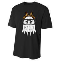 Halloween Ghost Glasses Cute Costume Girl Kid Toddler Wo Performance Sprint T-Shirt