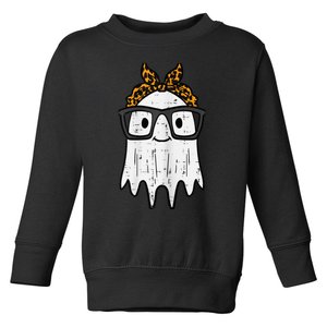 Halloween Ghost Glasses Cute Costume Girl Kid Toddler Wo Toddler Sweatshirt