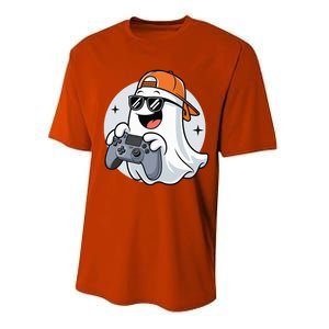 Halloween Ghost Gamer Scary Costume Gaming Cool Gift Performance Sprint T-Shirt