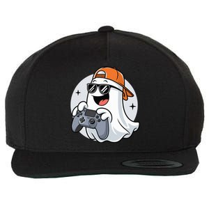 Halloween Ghost Gamer Scary Costume Gaming Cool Gift Wool Snapback Cap