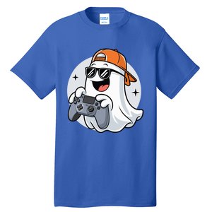 Halloween Ghost Gamer Scary Costume Gaming Cool Gift Tall T-Shirt