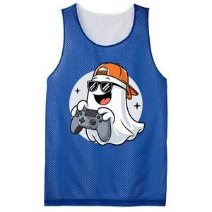 Halloween Ghost Gamer Scary Costume Gaming Cool Gift Mesh Reversible Basketball Jersey Tank