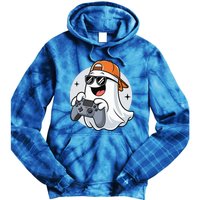 Halloween Ghost Gamer Scary Costume Gaming Cool Gift Tie Dye Hoodie