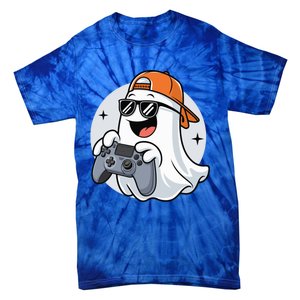 Halloween Ghost Gamer Scary Costume Gaming Cool Gift Tie-Dye T-Shirt