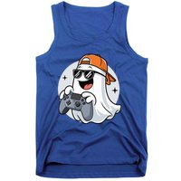 Halloween Ghost Gamer Scary Costume Gaming Cool Gift Tank Top