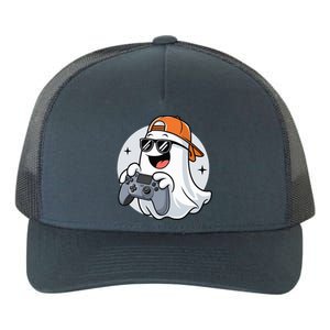 Halloween Ghost Gamer Scary Costume Gaming Cool Gift Yupoong Adult 5-Panel Trucker Hat