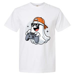 Halloween Ghost Gamer Scary Costume Gaming Cool Gift Garment-Dyed Heavyweight T-Shirt