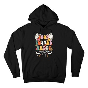 Halloween Groovy Ghost Soon to Be Daddy Halloween Pregnancy Hoodie