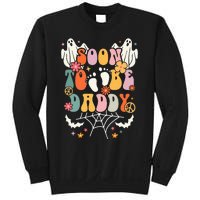 Halloween Groovy Ghost Soon to Be Daddy Halloween Pregnancy Sweatshirt