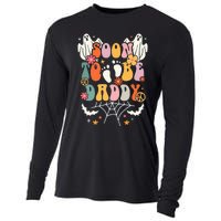 Halloween Groovy Ghost Soon to Be Daddy Halloween Pregnancy Cooling Performance Long Sleeve Crew