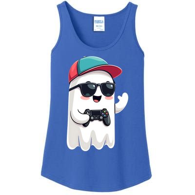 Halloween Ghost Gamer Scary Gaming Controllers Cool Gift Ladies Essential Tank