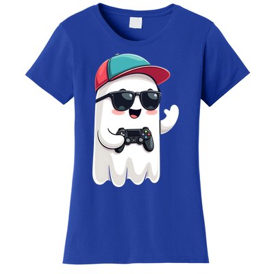 Halloween Ghost Gamer Scary Gaming Controllers Cool Gift Women's T-Shirt