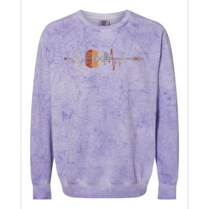 Heartbeat Guitarist Guitar Colorblast Crewneck Sweatshirt