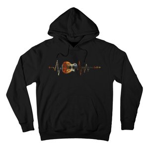 Heartbeat Guitarist Guitar Hoodie