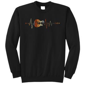 Heartbeat Guitarist Guitar Sweatshirt