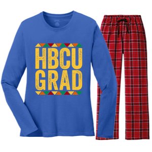 Hbcu Grad Gift Historical Black College Alumni Gift Women's Long Sleeve Flannel Pajama Set 