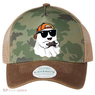 Halloween Ghost Gamer Scary Costume Gaming Legacy Tie Dye Trucker Hat