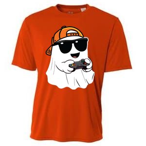 Halloween Ghost Gamer Scary Costume Gaming Cooling Performance Crew T-Shirt