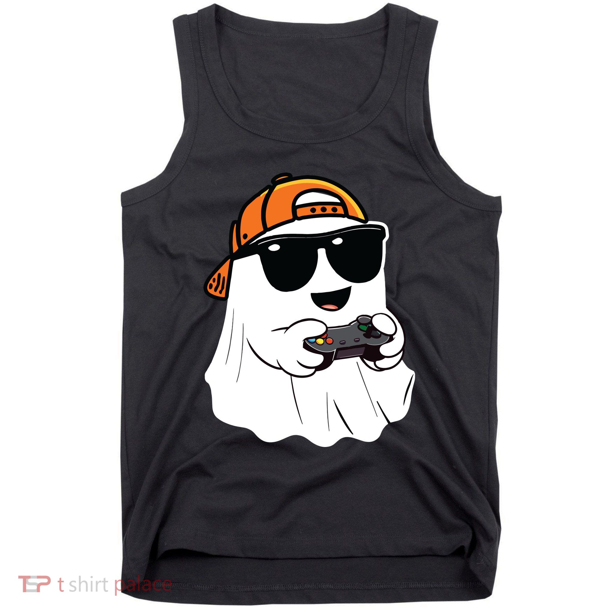 Halloween Ghost Gamer Scary Costume Gaming Tank Top