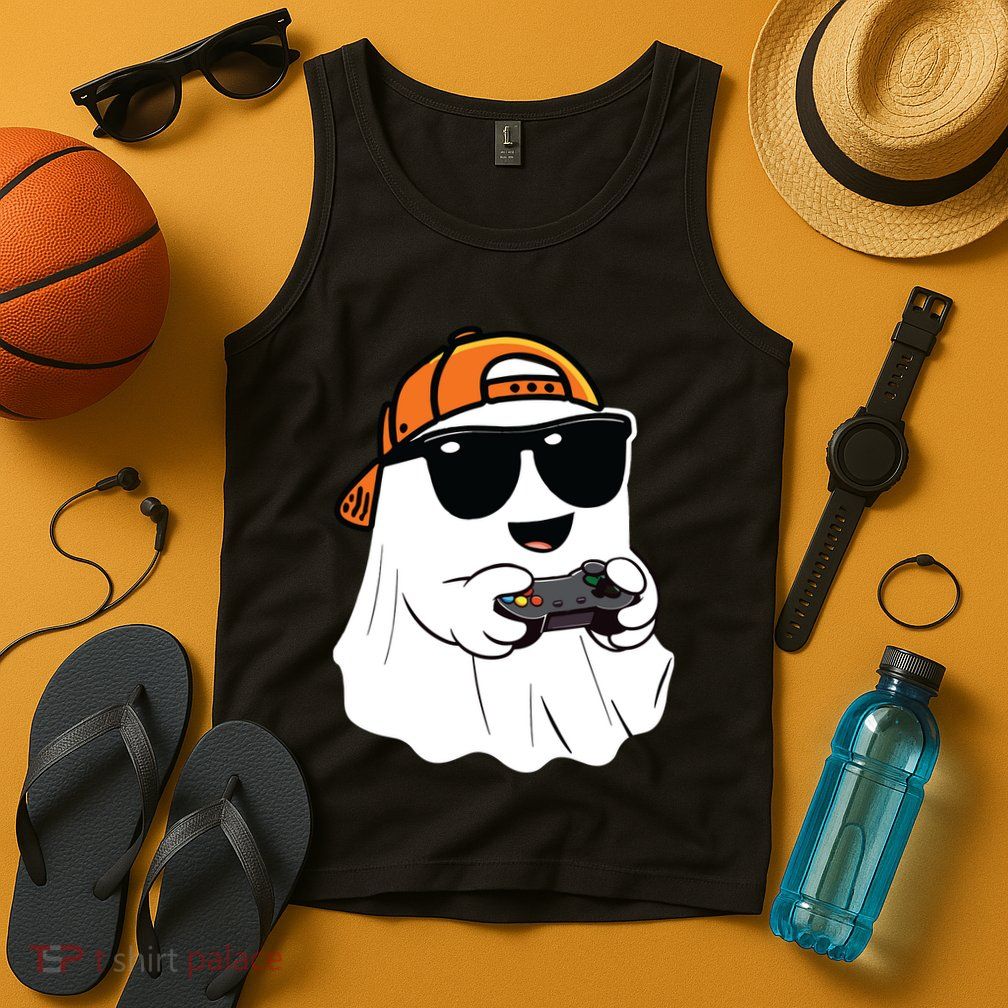 Halloween Ghost Gamer Scary Costume Gaming Tank Top