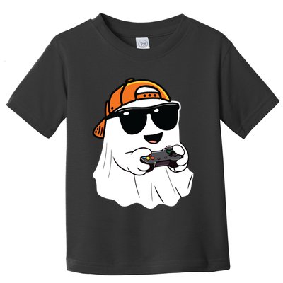 Halloween Ghost Gamer Scary Costume Gaming Toddler T-Shirt