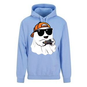 Halloween Ghost Gamer Scary Costume Gaming Unisex Surf Hoodie