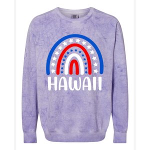 Hawaii Great Gift I Love Hawaii Usa Cute Gift Colorblast Crewneck Sweatshirt