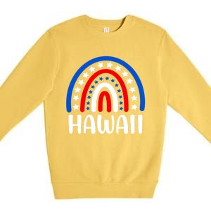 Hawaii Great Gift I Love Hawaii Usa Cute Gift Premium Crewneck Sweatshirt