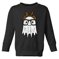 Halloween Ghost Glasses Cute Costume Girl Kid Toddler Wo Toddler Sweatshirt