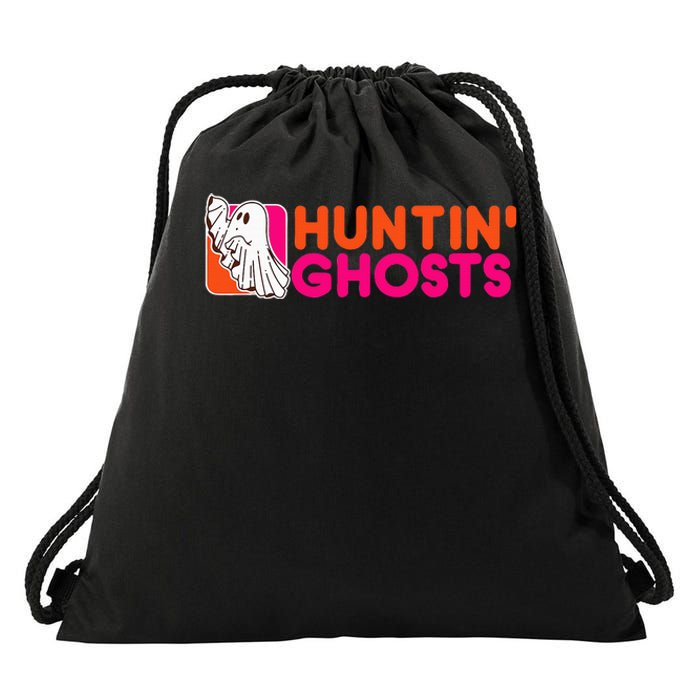 Hunting Ghosts Ghost Hunter Paranormal Activity Halloween Drawstring Bag