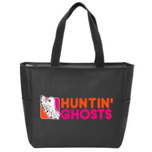 Hunting Ghosts Ghost Hunter Paranormal Activity Halloween Zip Tote Bag